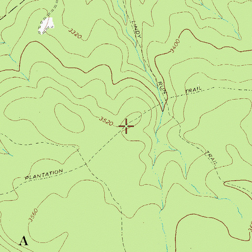 Topographic Map of Plantation Trail, WV