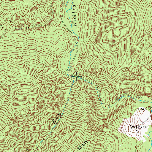 Topographic Map of Pond Run, WV