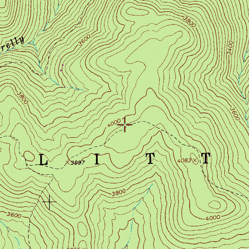 Topographic Map of North South Trail, WV