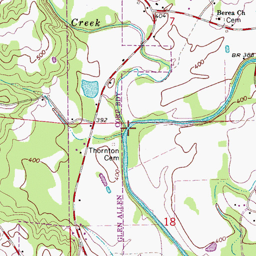Topographic Map of Studhorse Creek, AL