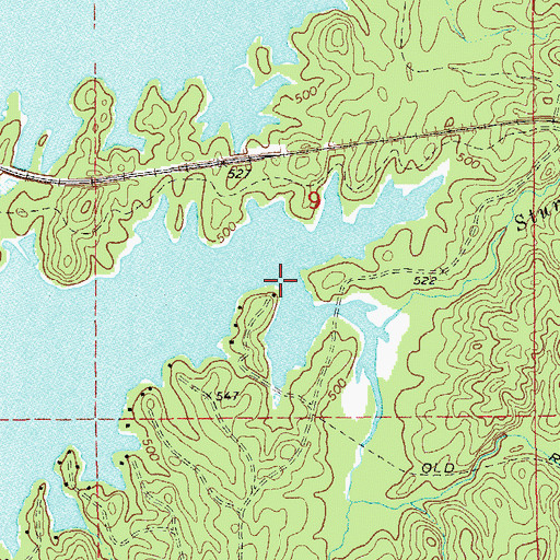 Topographic Map of Sturdivant Creek, AL