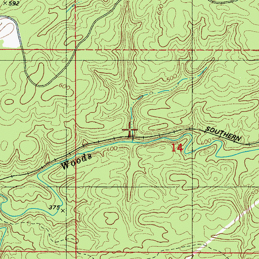 Topographic Map of Superior, AL