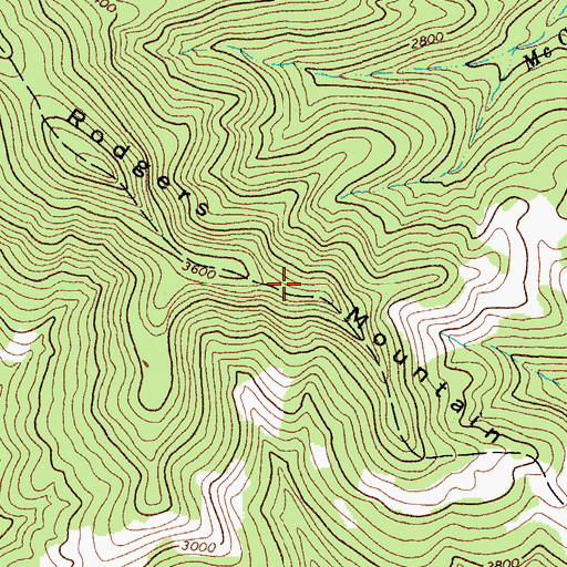Topographic Map of Rodgers Mountain, WV