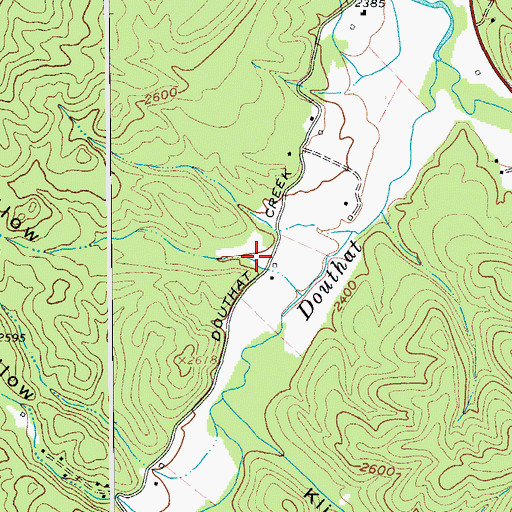Topographic Map of Sharp Hollow, WV