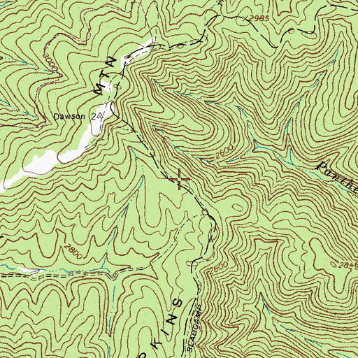 Topographic Map of Slabcamp Trail, WV