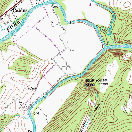 Topographic Map of Smoke Hole, WV
