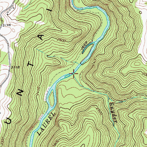 Topographic Map of Snyder Run, WV