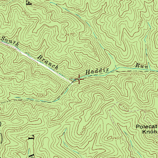 Topographic Map of South Branch, WV