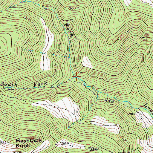 Topographic Map of South Fork Long Run, WV