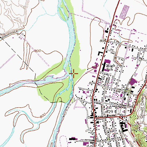 Topographic Map of South Fork South Branch Potomac River, WV
