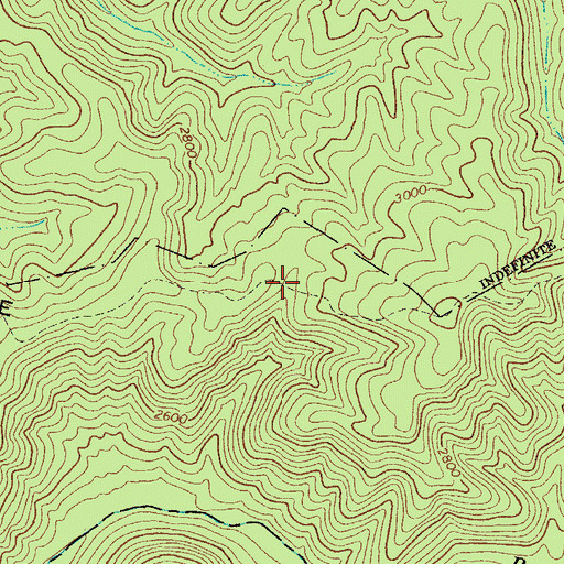 Topographic Map of Spice Ridge Trail, WV