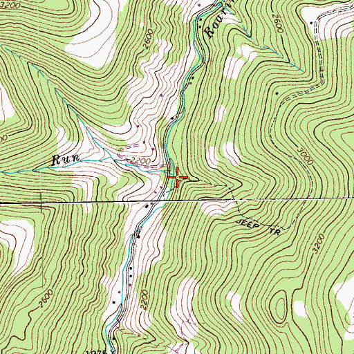 Topographic Map of Stone Camp Run, WV