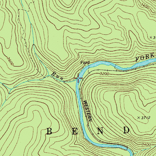 Topographic Map of Suter Run, WV