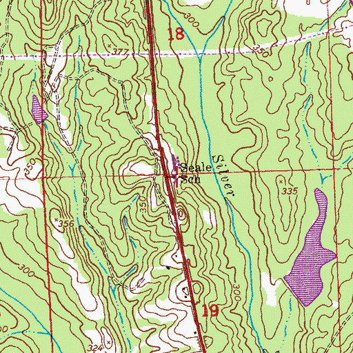 Topographic Map of Seale School, AL