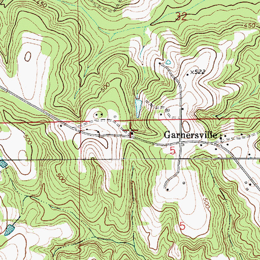 Topographic Map of Spring Hill Church, AL