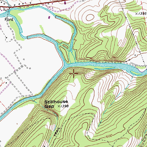 Topographic Map of North Fork South Branch Potomac River, WV