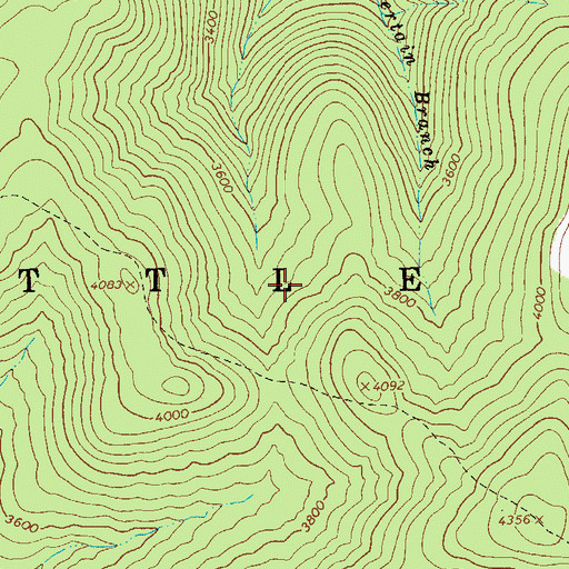 Topographic Map of Cranberry Wilderness, WV