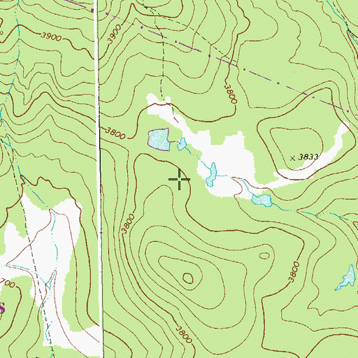 Topographic Map of Breathed Mountain Trail, WV