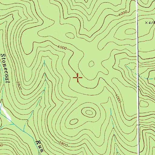 Topographic Map of Stonecoal Hunter Access Trail, WV