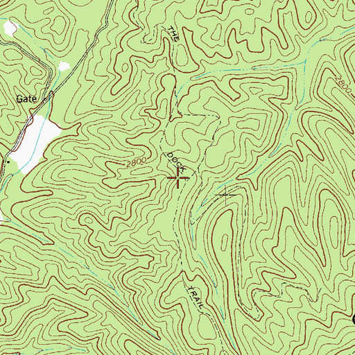 Topographic Map of The Dock Trail, WV