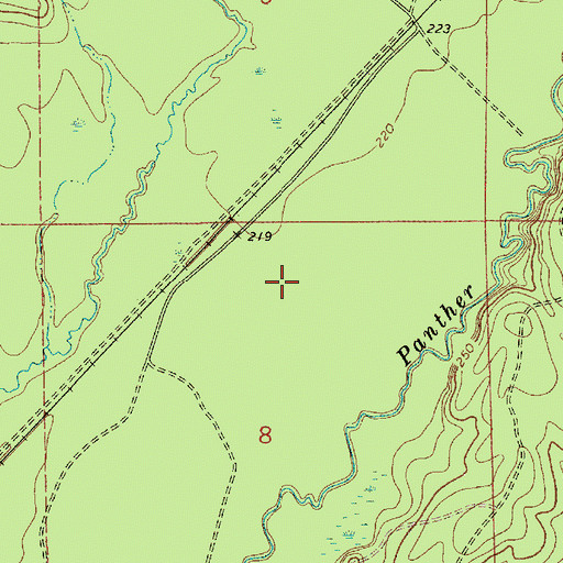 Topographic Map of Dunham (historical), AL