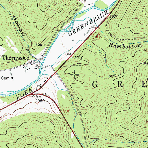 Topographic Map of Max Roth Kugel Tree Plantation, WV