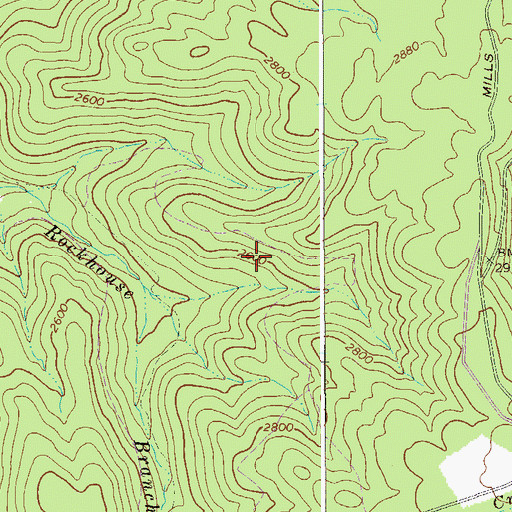 Topographic Map of Adkin Rockhouse Trail, WV
