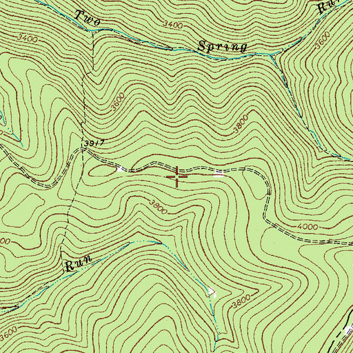 Topographic Map of Spring Ridge, WV