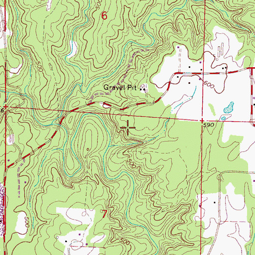 Topographic Map of Truck Mine, AL