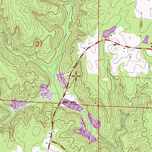 Topographic Map of Guthrie Mine, AL