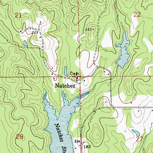Topographic Map of New Hope Baptist Church, AL