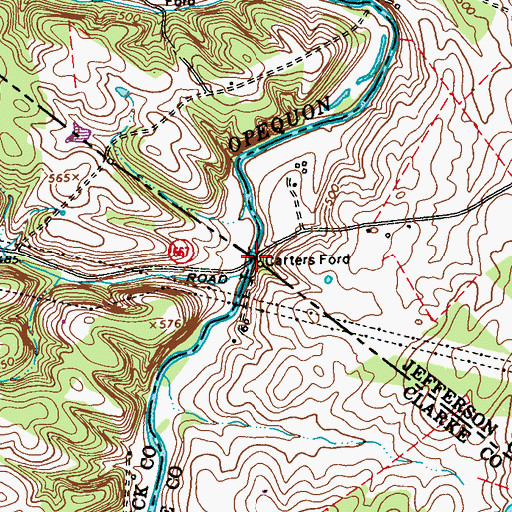 Topographic Map of Carter Ford, WV
