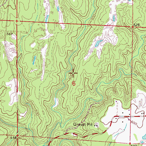 Topographic Map of Wagon Mine, AL