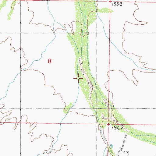 Topographic Map of Rio Cornez, AZ