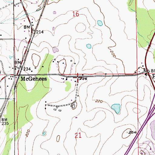Topographic Map of Hope Hull United Methodist Church, AL