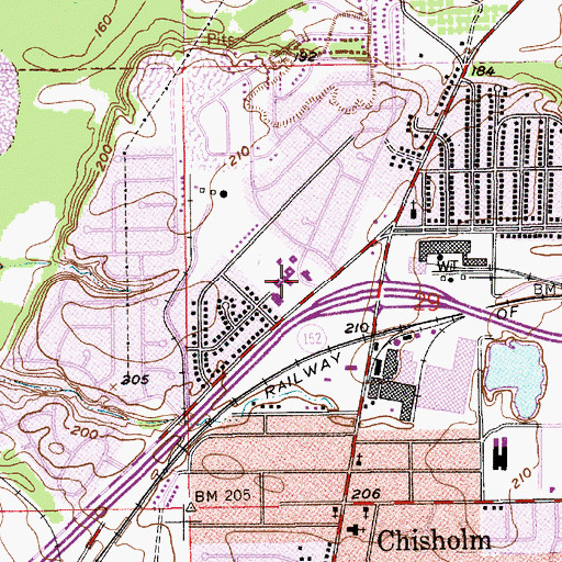 Topographic Map of Resurrection School, AL