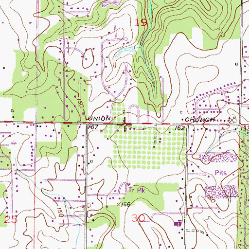 Topographic Map of Grace United Methodist Church, AL