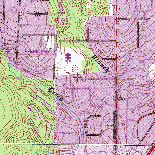 Topographic Map of Kingswood United Methodist Church, AL