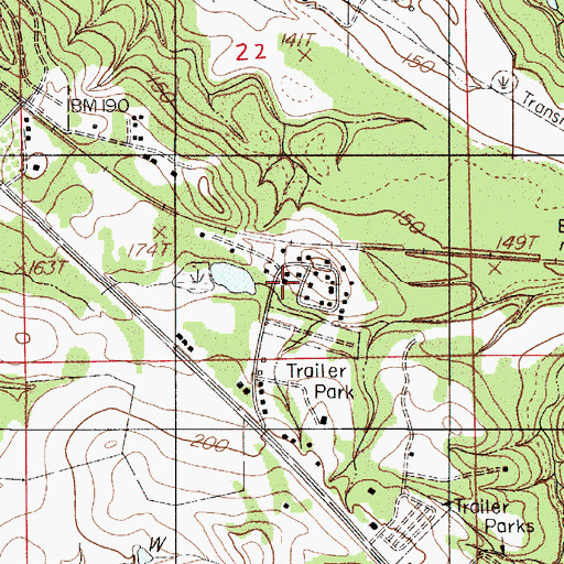 Topographic Map of Alliance Community Church, AL