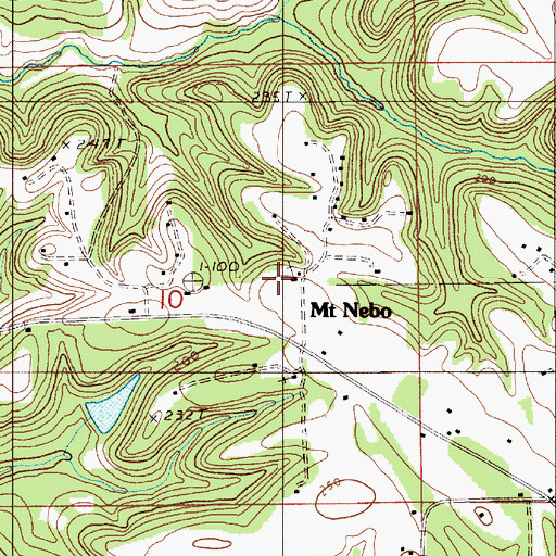 Topographic Map of New Gaines Church, AL