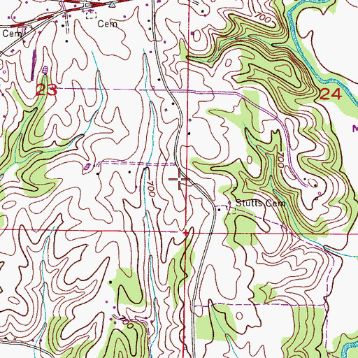 Topographic Map of Ebenezer Church (historical), AL