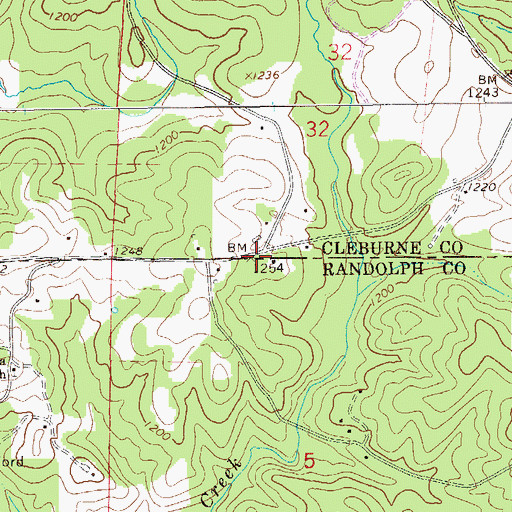 Topographic Map of Stone Hill (historical), AL