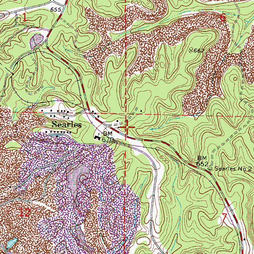 Topographic Map of Pleasant Grove Church, AL