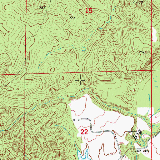 Topographic Map of Dodd Cemetery, AL