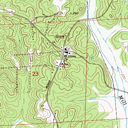 Topographic Map of Highview, AL