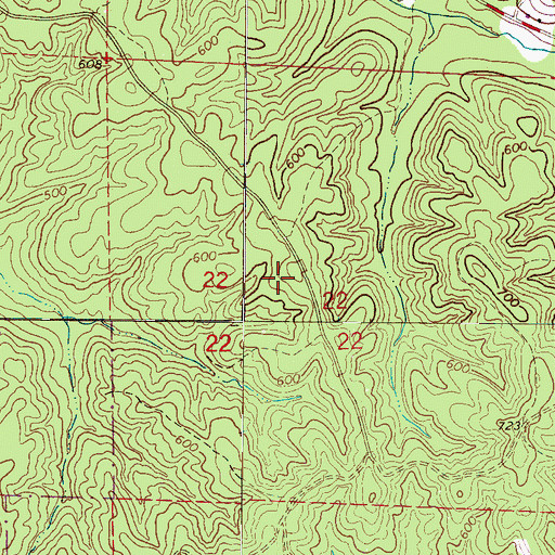 Topographic Map of Lamarion Wildlife Management Area, AL