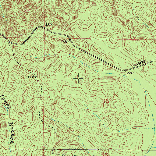 Topographic Map of Scotch State Wildlife Management Area, AL