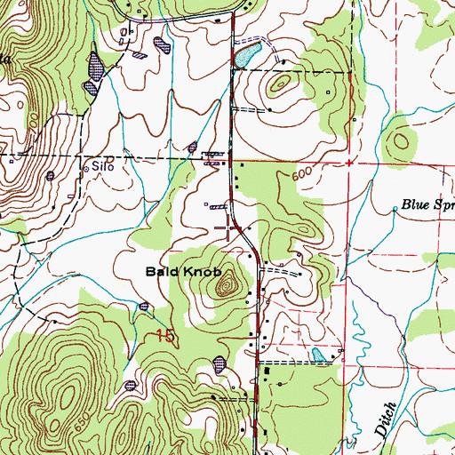 Topographic Map of Slab College School (historical), AL