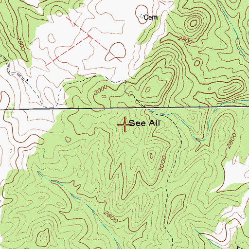 Topographic Map of See All, WV