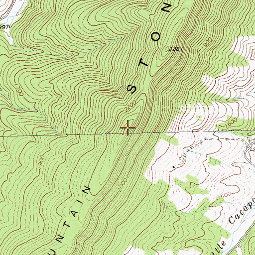 Topographic Map of Stony Mountain, WV